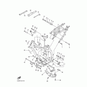 Схема узла: Рама Yamaha WR250 WR250F