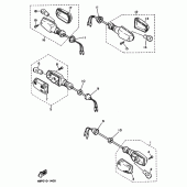 Схема вузла: Поворотники Yamaha XJ400 Diversion (S-TYPE)