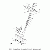 Схема вузла: Рулевий механізм Yamaha XVS1300 Stryker Bullet Cowl Cruiser