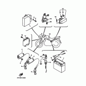 Схема вузла: Електроустаткування 1 Yamaha TDM850