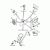 Схема узла: Электрооборудование 2 Yamaha XV535 Virago