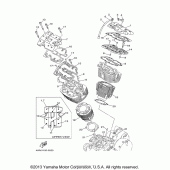 Схема узла: Цилиндр Yamaha XV1600 Road Star Silverado