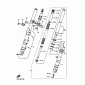 Схема узла: Вилка передней оси Yamaha FZ6 FZ6 (Naked)