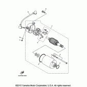 Схема вузла: Електричний стартер Yamaha XV250 V-Star