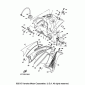 Схема вузла: Паливний бак Yamaha TTR125 TT-R125