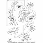 Схема вузла: Паливний бак Yamaha XVS650 V-Star Custom