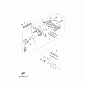 Схема вузла: Задній ліхтар (Стоп сигнал) Yamaha XT660 XT660X