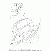 Схема вузла: Бічна кришка Yamaha YZF-R1 R1S Limited Edition