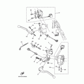 Схема узла: Пульт управления рулевой и Рычаг Yamaha XG250 TRICKER