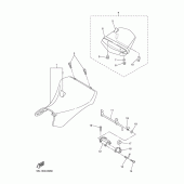 Схема вузла: Сидіння Yamaha YZF-R6/ YZF600 R6