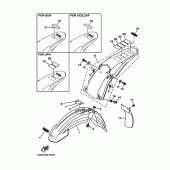 Схема узла: Крыло Yamaha YZ125