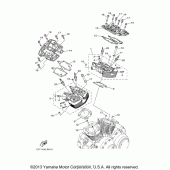 Схема вузла: Головка циліндра Yamaha XV1900 Stratoliner S
