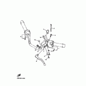 Схема вузла: Пульт керування рульовим та важелем Yamaha FZS600 FAZER