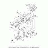 Схема узла: Задний рычаг и Подвеска Yamaha XV1700 Road Star Midnight Warrior