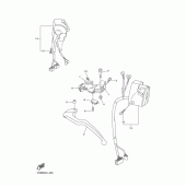 Схема вузла: Пульт управління рульовий та Важель Yamaha YZF-R1 R1