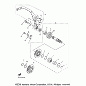 Схема вузла: Привід стартера Yamaha YZ450F YZ450FX