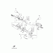 Схема вузла: Кермо та Тросики Yamaha XT125