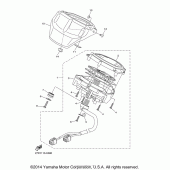 Схема вузла: Панель приладів Yamaha XVS1300 Stryker
