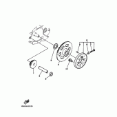 Схема вузла: Привід стартера Yamaha TTR230 TT-R230