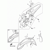 Схема узла: Крыло Yamaha YZ250 YZ250FX