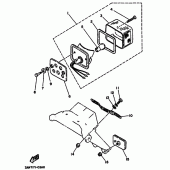Схема вузла: Задній ліхтар (Стоп сигнал) Yamaha TW200