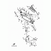 Схема вузла: Радіатор та Патрубок системи охолодження Yamaha MT07/ MTT690 MT-07 Tracer
