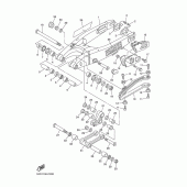 Схема вузла: Задній важіль та підвіска Yamaha YZ450F YZ450F