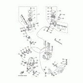 Схема вузла: Передній гальмівний циліндр Yamaha XP500 T-MAX