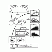 Схема вузла: Графіка та Емблема Yamaha XVS1100 Drag Star Classic