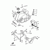 Схема вузла: Паливний бак Yamaha TTR225 TT-R225