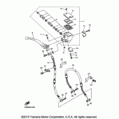 Схема узла: Передний тормозной цилиндр Yamaha FZ6 FZ6R