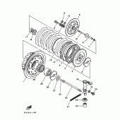 Схема узла: Сцепление Yamaha FZX250 ZEAL