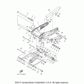 Схема узла: Задний рычаг и Подвеска Yamaha XV1900 Raider