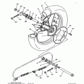 Схема вузла: Заднє колесо Yamaha WR250 WR250Z
