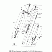 Схема вузла: Вилка передньої осі Yamaha XTZ1200 Super Tenere