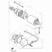 Схема вузла: Привід стартера Yamaha XJ900 Diversion