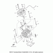 Схема узла: Головка цилиндра Yamaha TT-R250 TT-R250
