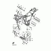 Схема узла: Рама Yamaha XT600 XT600