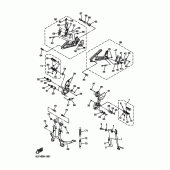 Схема узла: Подножки и Подставка Yamaha FZS1000 FAZER