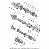 Схема вузла: Трансмісія Yamaha WR500Z