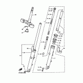 Схема узла: Вилка передней оси Yamaha XJR1200