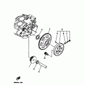 Схема вузла: Привід стартера Yamaha TW125