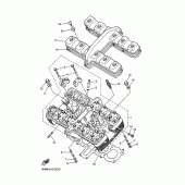 Схема вузла: Головка циліндра Yamaha XJR400
