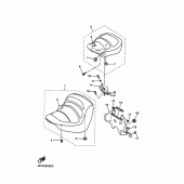 Схема узла: Сиденье Yamaha XVZ1300 Royal Star Midnight Venture