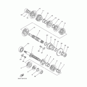 Схема вузла: Трансмісія Yamaha YZ125