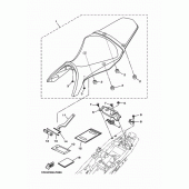 Схема вузла: Сидіння Yamaha MT09/ MTN850 MT-09