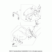 Схема вузла: Сидіння Yamaha XVS650 V-Star Classic
