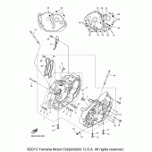 Схема вузла: Картер двигуна Yamaha XVS1300 V-Star