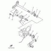 Схема узла: Вал переключения Yamaha YZ250 YZ250