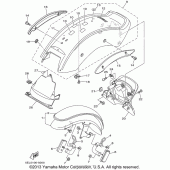 Схема узла: Крыло Yamaha XVS1100 V-Star Custom